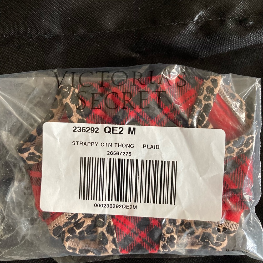 Victoria’s Secret Strappy Plaid Thong NWT - Picture 12 of 12